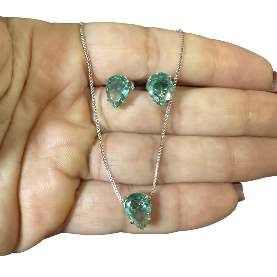 Conjunto Zircônia Gota