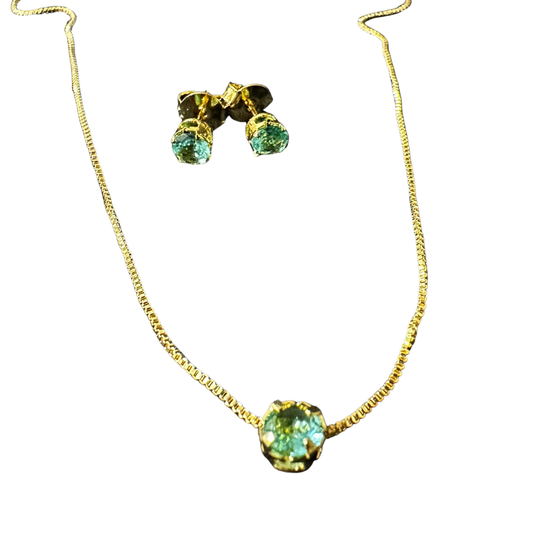 Conjunto zircônia redonda P