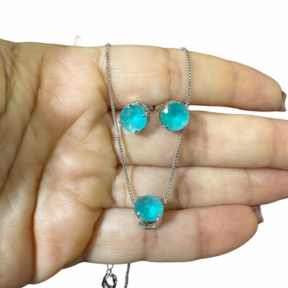 Conjunto zircônia Redonda M