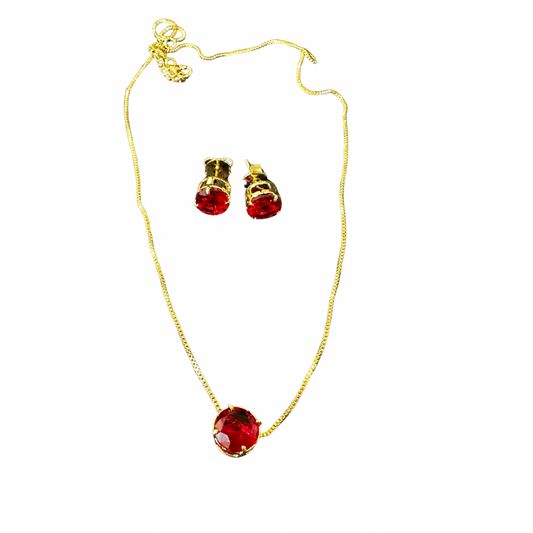 Conjunto zircônia redonda P
