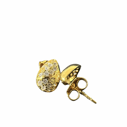 Brinco Gota zircônia cravejada Premium