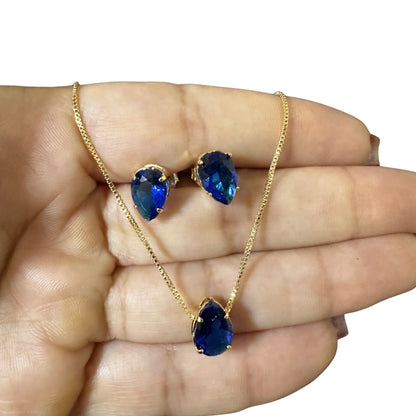 Conjunto Zircônia Gota