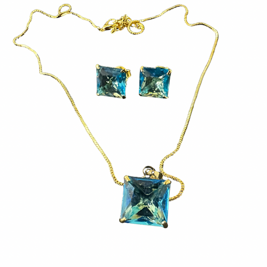 Conjunto zircônia quadrada
