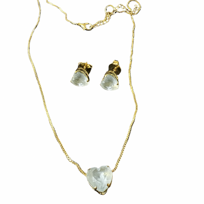 Conjunto Zircônia coração