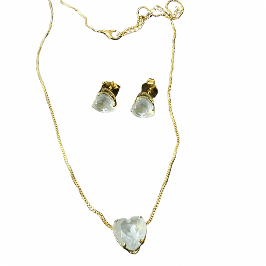 Conjunto Zircônia coração