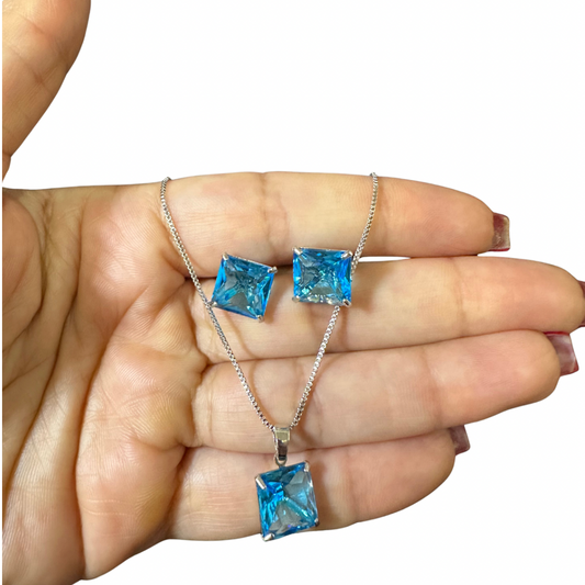 Conjunto zircônia quadrada