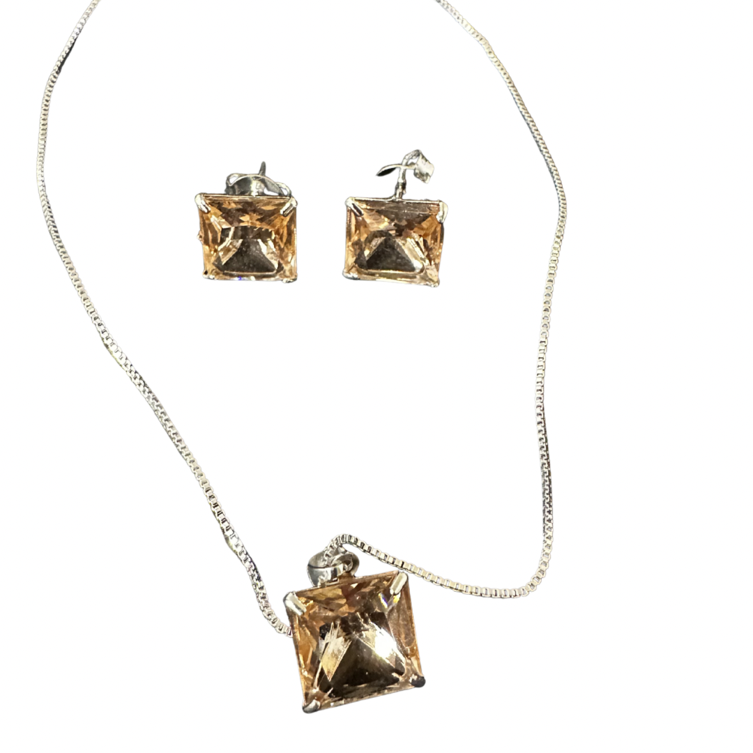 Conjunto Zircônia quadrada