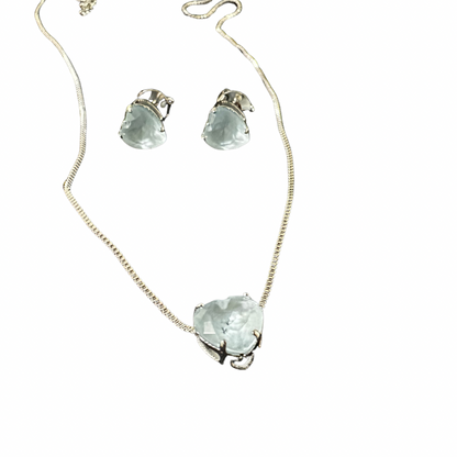 Conjunto zircônia coração