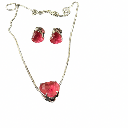 Conjunto zircônia coração